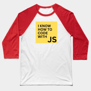 JavaScript Programmer, JS Baseball T-Shirt